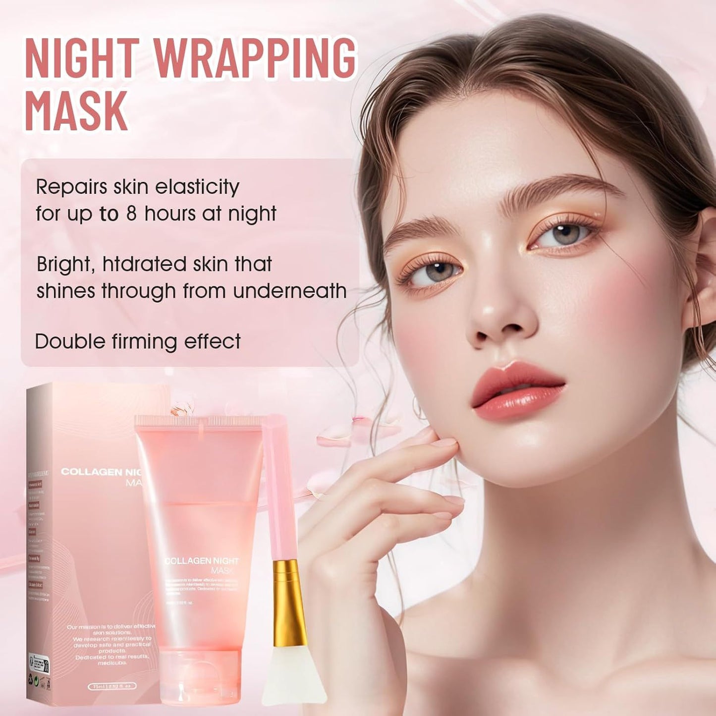 Allony Collagen Night Mask – Deep Nourishment & Pore Refining Peel-Off Mask - Infinitygallery.store