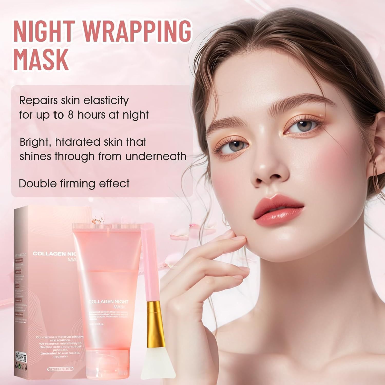 Allony Collagen Night Mask – Deep Nourishment & Pore Refining Peel-Off Mask - Infinitygallery.store