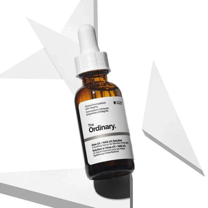 🌿 The Ordinary Aloe 2% + NAG 2% Solution – Calming & Brightening Serum for Sensitive Skin (30ml) - Infinitygallery.store