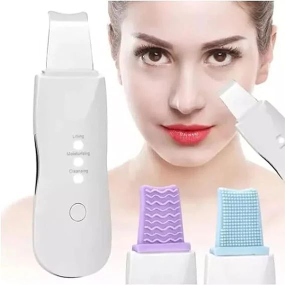 ✨ Face Blackhead Remover – Ultrasonic Skin Spatula for Deep Cleansing & Rejuvenation - Infinitygallery.store