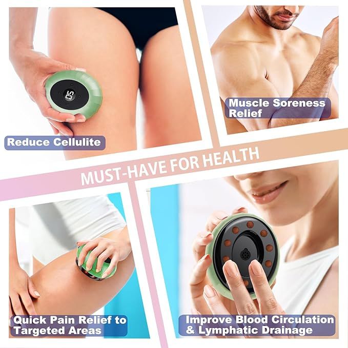 Smart Cupping Massager – 5-in-1 Electric Therapy Device with Heat & Suction - Infinitygallery.store