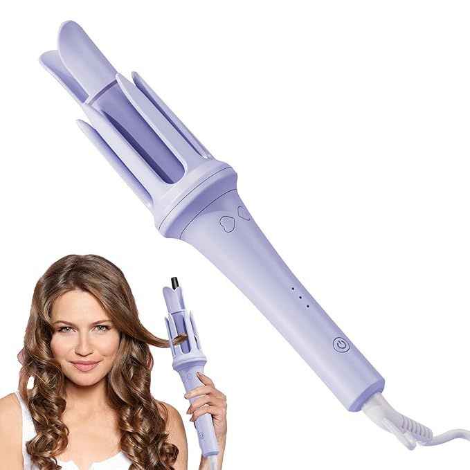 Automatic Curling Iron – One-Click Rotating Hair Curler with Anti-Frizz Ionic Technology
