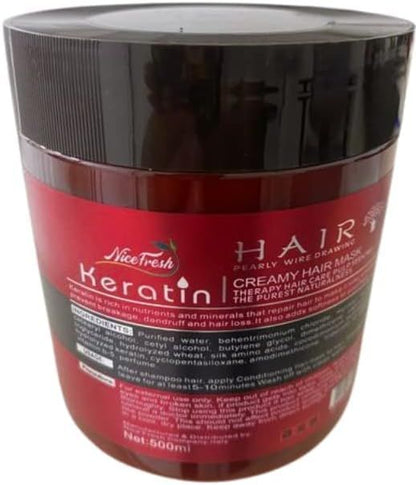 Keratin Repair Hair Mask – Deep Conditioning Treatment for Smooth & Shiny Hair - Infinitygallery.store
