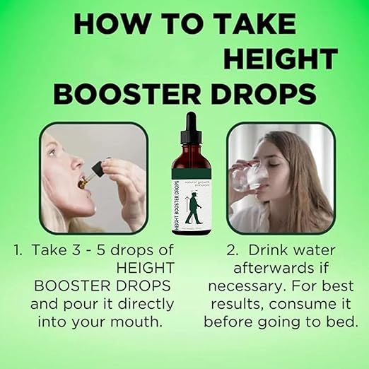 Height Booster Drops for Kids – Growth Support Formula (30ml) - Infinitygallery.store