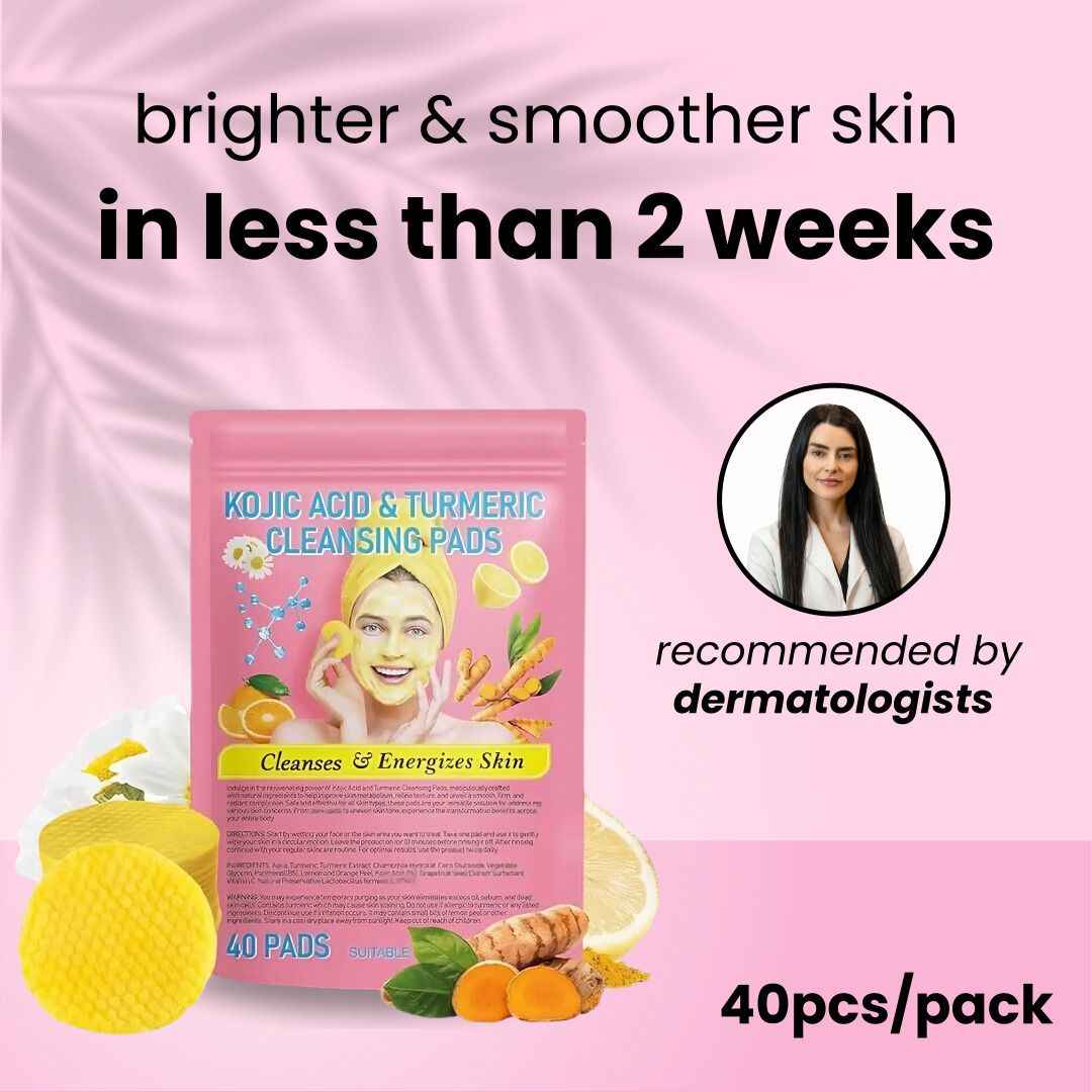 Turmeric and Kojic Acid Brightening Pads – Dark Spot Corrector & Acne Treatment