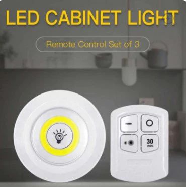 LED Puck Lights with Remote – 3-Pack Wireless COB + LED Lighting - Infinitygallery.store