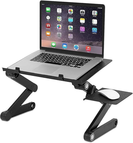 Multifunctional Adjustable Laptop Table T8 – Portable Lap Desk for Work & Study - Infinitygallery.store