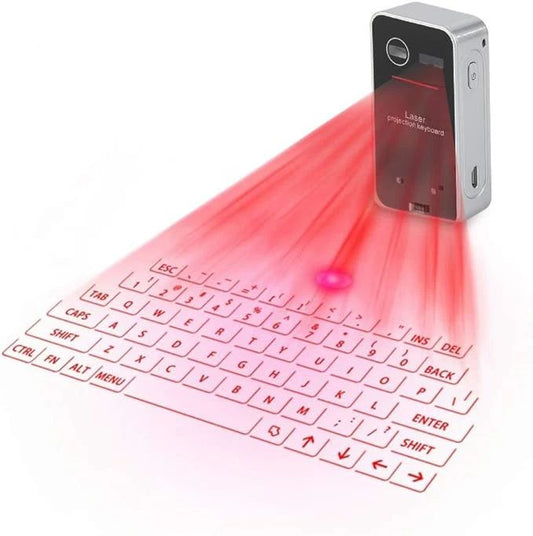 Laser Projection Keyboard with Mouse Function – Wireless, Portable & Bluetooth-Enabled - Infinitygallery.store
