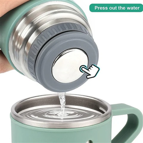 Vacuum Flask Set – 500ml Thermal Bottle with 3 Cups & Insulated Lid - Infinitygallery.store