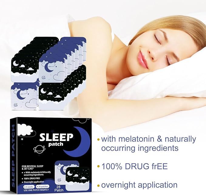 Ripefun Natural Sleep Patches – 12 Count Skin-Friendly Relaxation Stickers - Infinitygallery.store