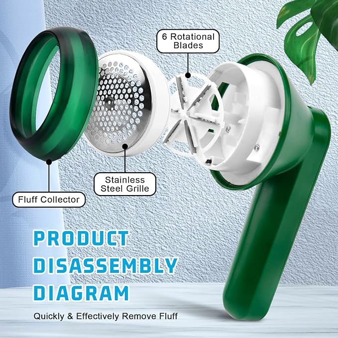 Rechargeable Electric Lint Remover – USB Fabric Shaver with Double Protection & Light Ring - Infinitygallery.store