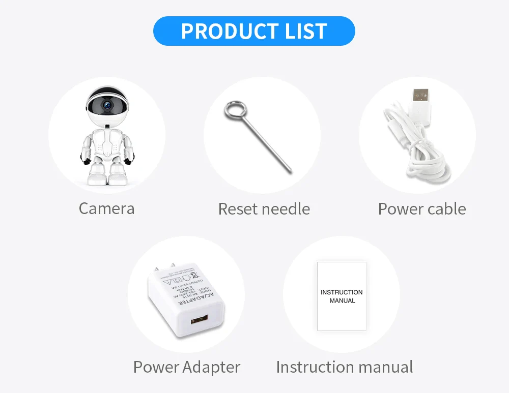Wireless Robot IP Camera – 1080P Smart Auto Tracking WiFi Security Cam with 360° View - Infinitygallery.store