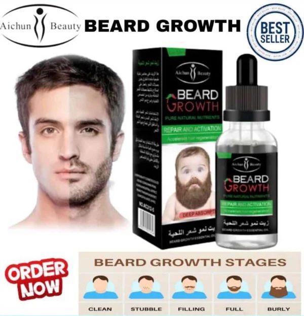 🧔 Natural Men’s Beard Oil – Long-Lasting, Nourishing & Waterproof Grooming Solution - Infinitygallery.store