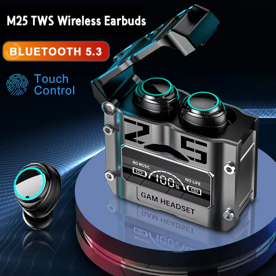 M25 TWS Wireless Earbuds – Touch Control, Auto Pairing & Long Battery Life - Infinitygallery.store