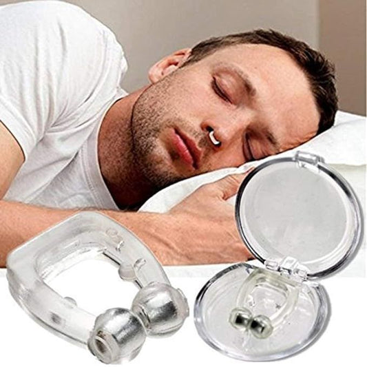 Anti-Snoring Nose Clip – Magnetic Nasal Dilator with Mirror Lid Case - Infinitygallery.store