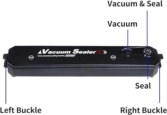 Automatic Food Vacuum Sealer Machine – 90W ABS Electric Sealing System - Infinitygallery.store