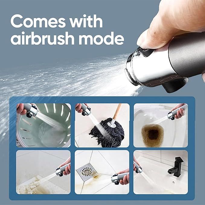 3-Mode High Pressure Hair Dryer-Style Shower Head – Massage & Spray with Filter - Infinitygallery.store