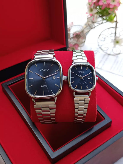 Casio Couple Watch Set – Classic His & Hers Analog Timepieces | Infinity Gallery - Infinitygallery.store