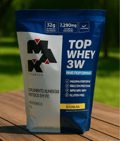 Max Titanium Top Whey 3W Vanilla Protein Supplement