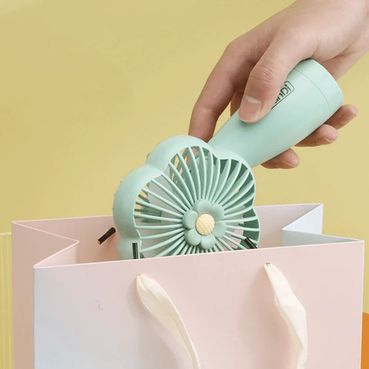 Compact Flower Fan – Stylish Mini Desk Fan with Adjustable Speeds & Quiet Cooling - Infinitygallery.store
