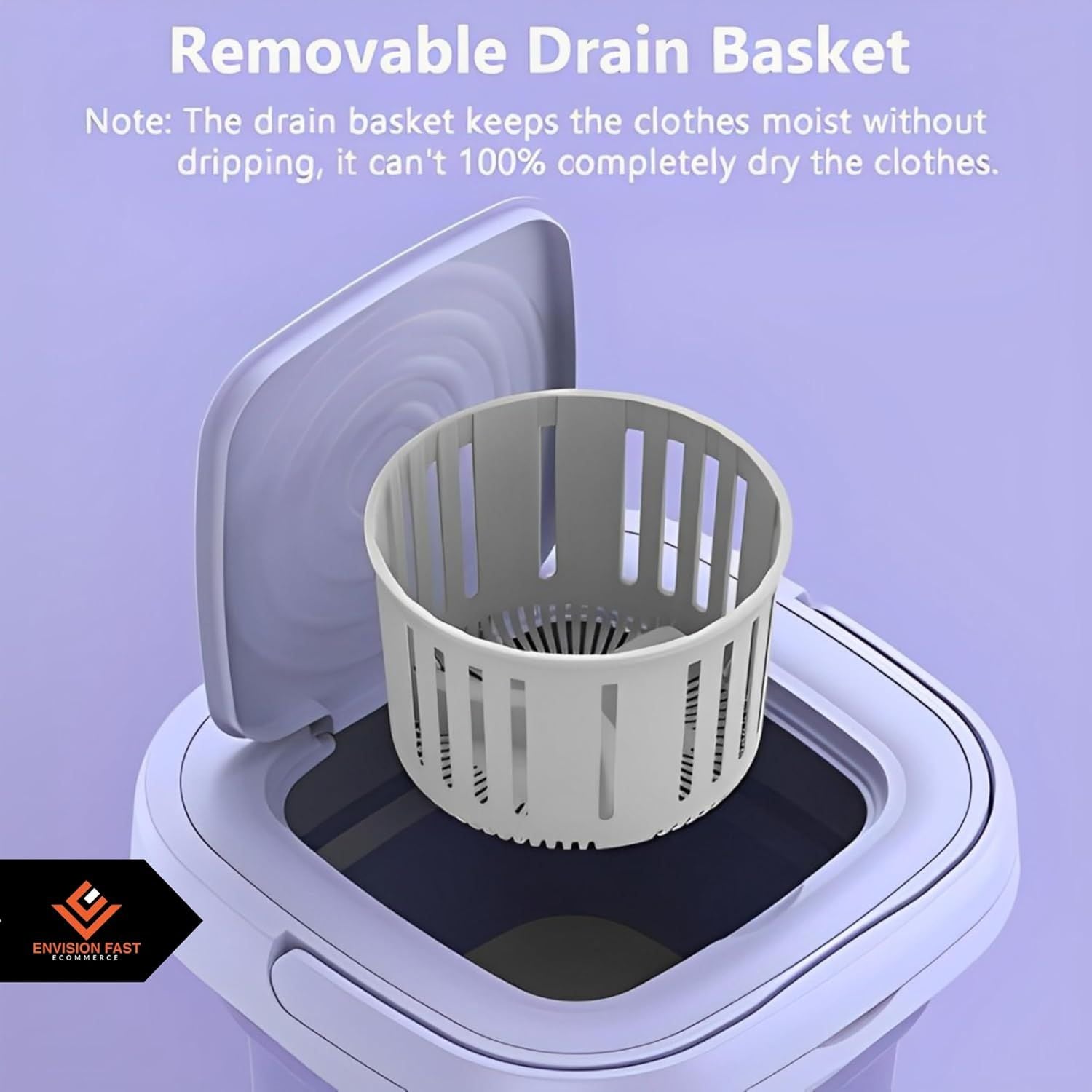 Mini Portable Washing Machine with Built-In Dryer – 5.5kg Compact Folding Washer for Home & Travel - Infinitygallery.store