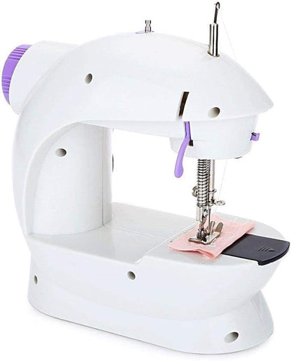 Mini Sewing Machine SM-202A – Portable, Dual Power, with Foot Pedal & Accessories - Infinitygallery.store