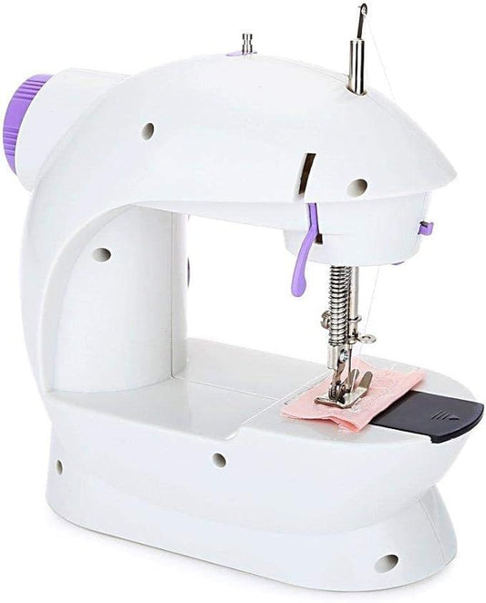 Mini Sewing Machine SM-202A – Portable, Dual Power, with Foot Pedal & Accessories - Infinitygallery.store