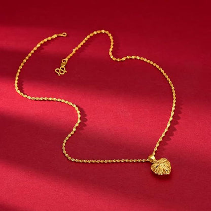 Elegant 18K Gold Heart Necklace for Women – Minimalist & Timeless Gift - Infinitygallery.store