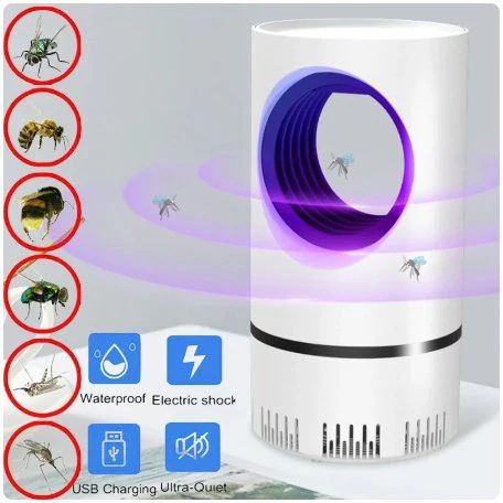 2-in-1 Mosquito Repellent Lamp – USB Rechargeable Bug Zapper & Night Light - Infinitygallery.store