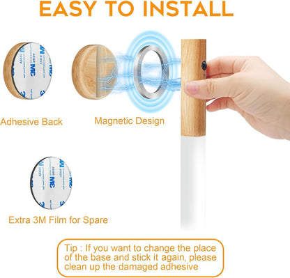 Induction Sensor Night Light – Magnetic Rechargeable LED Lamp with Motion & Light Detection - Infinitygallery.store