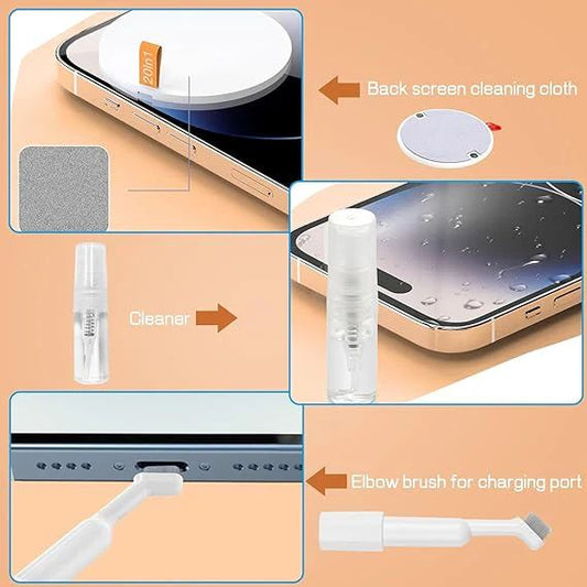 Multi-Functional Cleaning Kit for Electronics – Screen, Lens, Port & Keyboard Cleaner - Infinitygallery.store