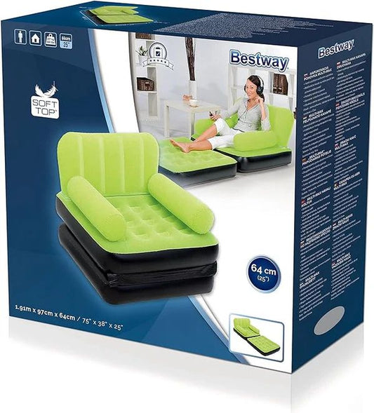 Multi Max Air Couch – Inflatable Sofa Bed with Quick Release Valve & Repair Patch - Infinitygallery.store