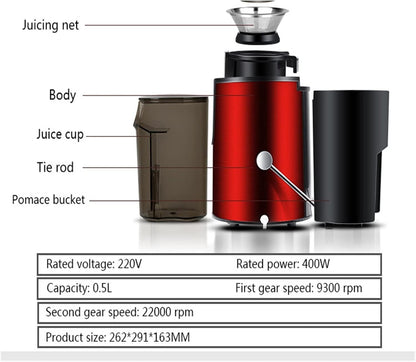 Multifunction Juicer Machine – High-Capacity, Space-Saving Fruit & Vegetable Juice Extractor - Infinitygallery.store
