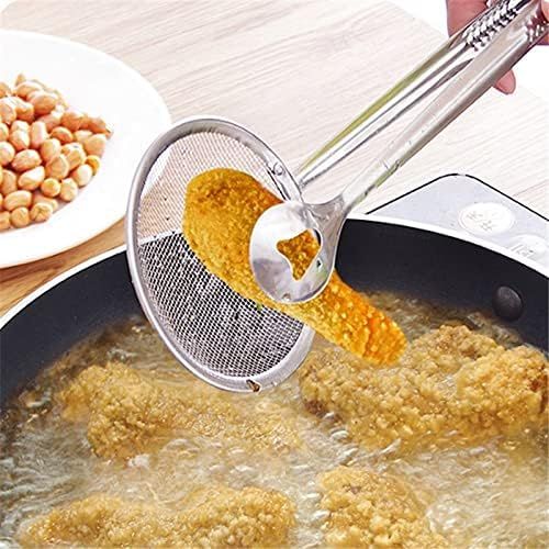 Multifunctional Strainer Clamp – Oil-Draining Kitchen Tongs for Frying & Grilling - Infinitygallery.store