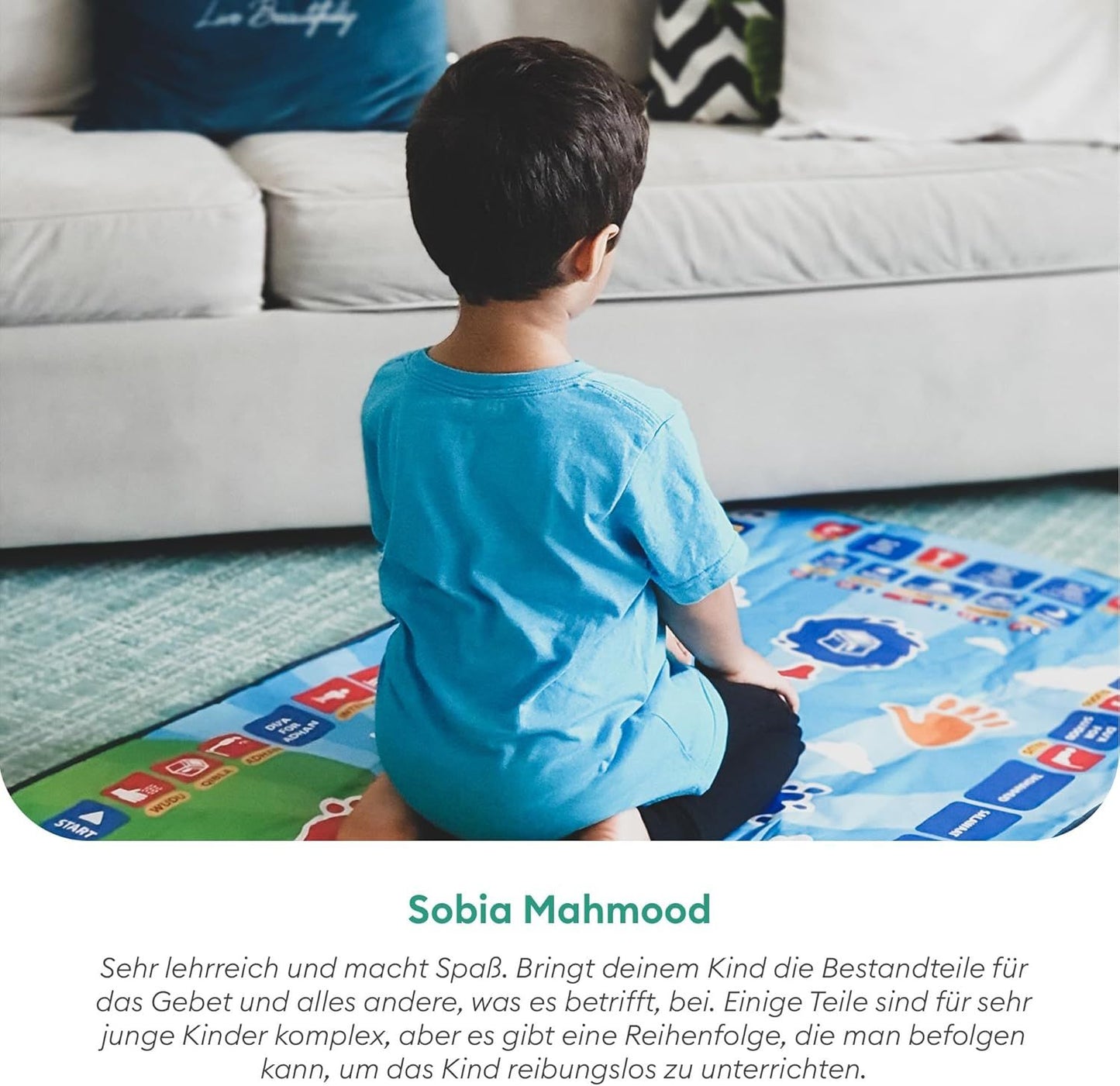 Interactive Touch-Sensitive Kids Prayer Mat – My Prayer Mat for Learning Salah - Infinitygallery.store