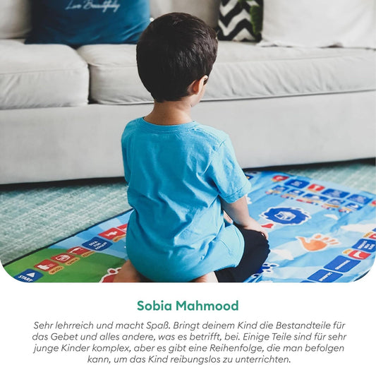 Interactive Touch-Sensitive Kids Prayer Mat – My Prayer Mat for Learning Salah - Infinitygallery.store