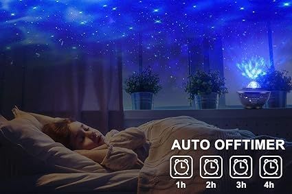 Galaxy Ocean Light Projector with App Control & Built-in Speaker – Transform Your Room into a Starry Oasis 🌌 - Infinitygallery.store