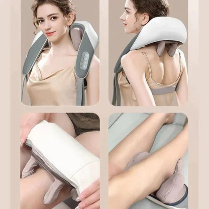 3D Kneading Head & Shoulder Massage Pillow – Muscle Magic Pain Relief Massager - Infinitygallery.store
