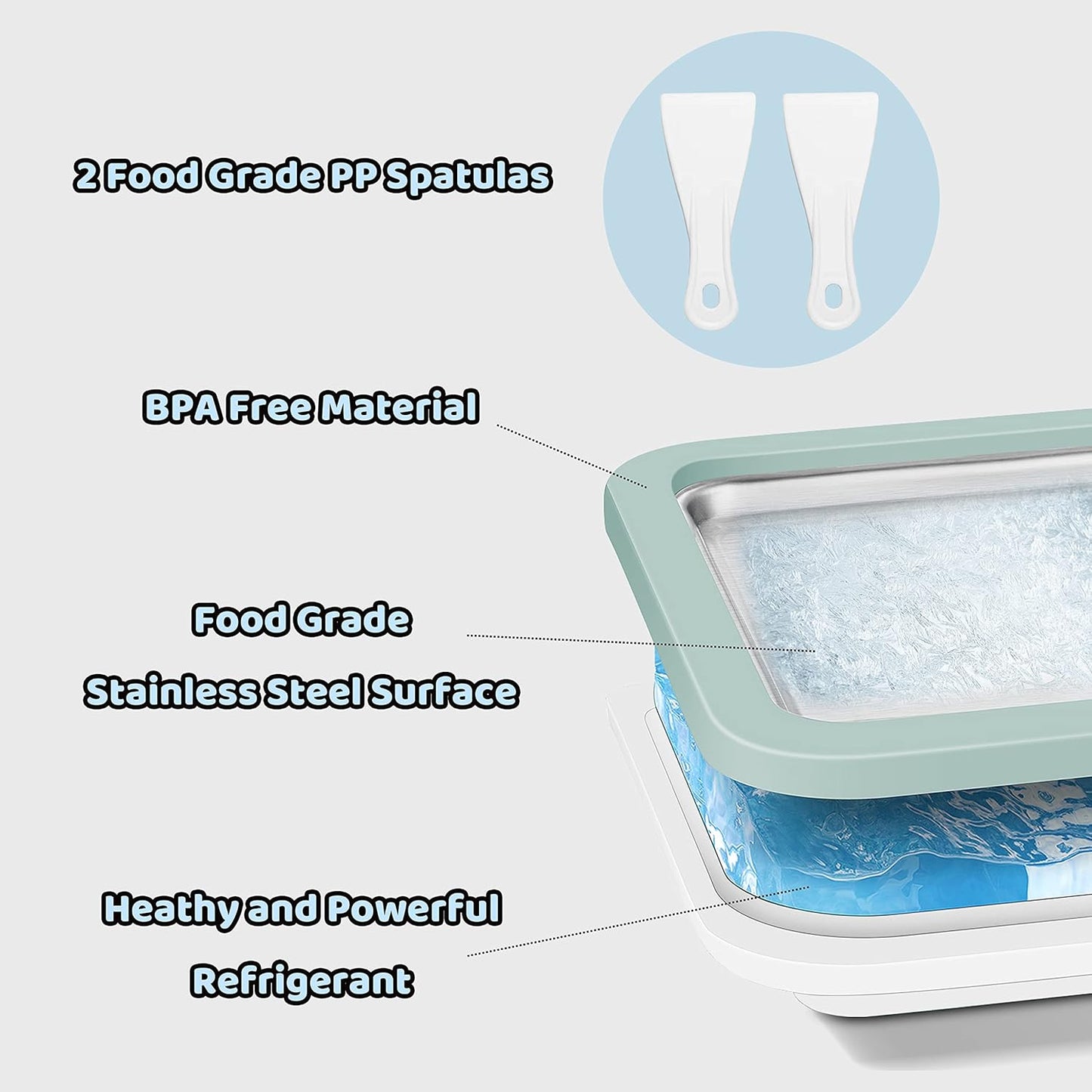 Instant Ice Cream Maker – DIY Rolled Ice Cream Pan for Kids & Adults - Infinitygallery.store