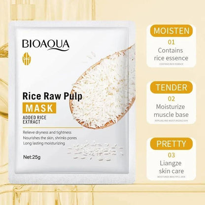 Moisturizing Smooth Mask (20pcs) – Rice Extract Hydrating & Soothing Face Masks for All Skin Types - Infinitygallery.store