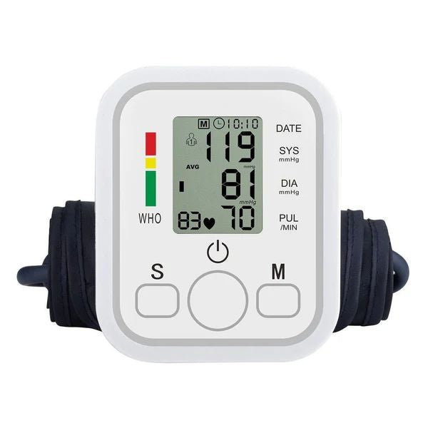 Electronic Blood Pressure Monitor – Arm-Type Home Sphygmomanometer with Memory & Irregular Heartbeat Detection - Infinitygallery.store