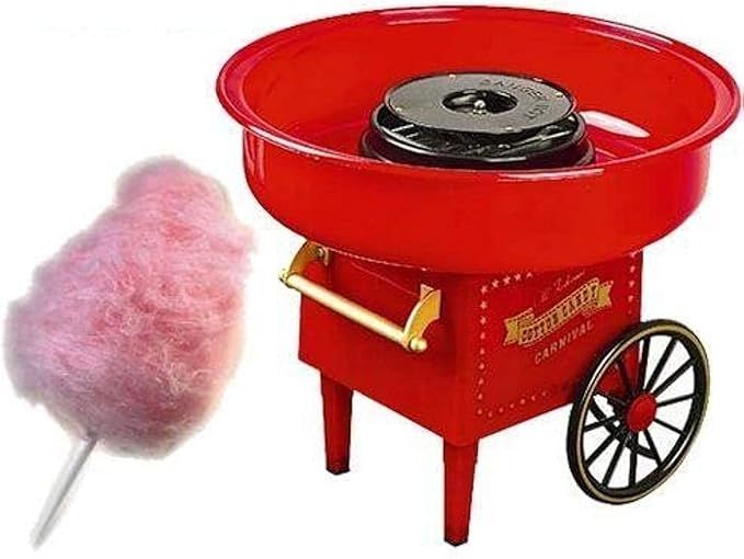 Retro Cotton Candy Machine Maker – Easy One-Button Operation | 500W High-Efficiency Sweet Treat Maker - Infinitygallery.store