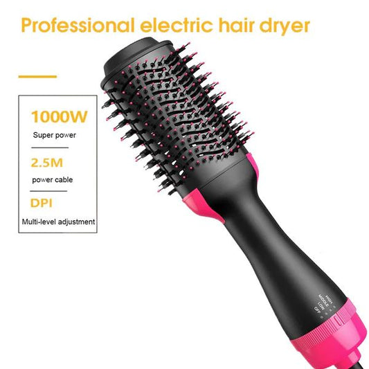 One Step Hot Air Brush – 4-in-1 Hair Dryer, Straightener, Curler & Volumizer - Infinitygallery.store