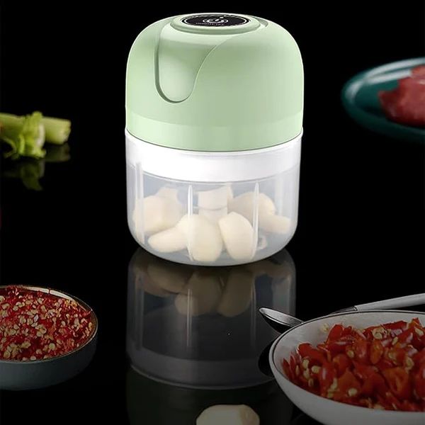 Electric Garlic Chopper – One-Touch Mini Food Processor for Fast & Easy Prep - Infinitygallery.store