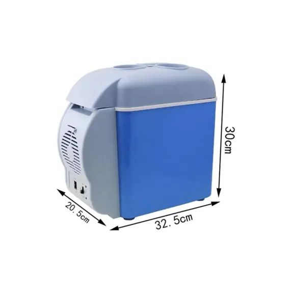 Portable Mini Car Refrigerator 7.5L – 12V Cooling & Heating Travel Fridge - Infinitygallery.store