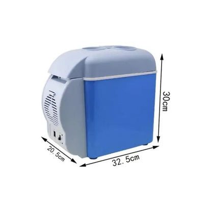 Portable Mini Car Refrigerator 7.5L – 12V Cooling & Heating Travel Fridge - Infinitygallery.store