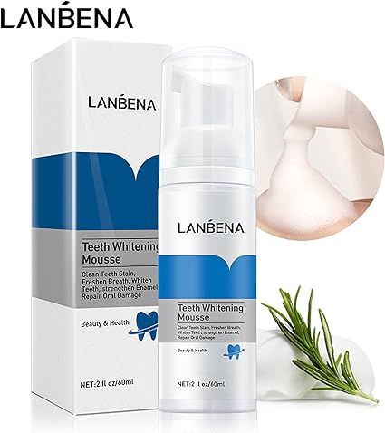 ✨ Teeth Whitening Mousse – Intensive Baking Soda Tooth Cleanser for Deep Stain Removal - Infinitygallery.store