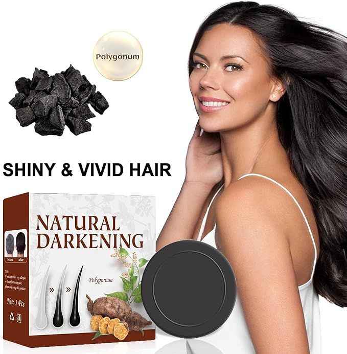 Hair Darkening Shampoo Bar – Natural Organic Conditioner for Gray Hair