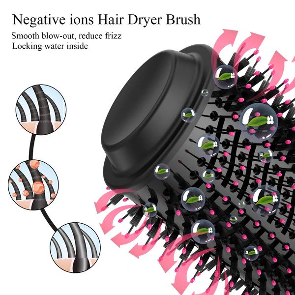 One Step Hot Air Brush – 4-in-1 Hair Dryer, Straightener, Curler & Volumizer - Infinitygallery.store