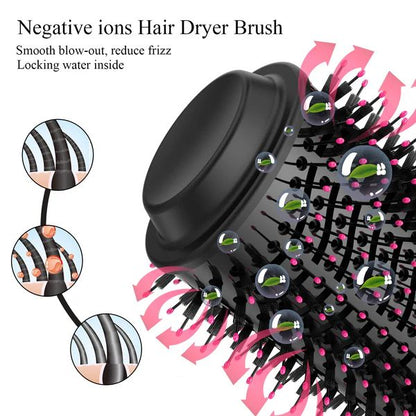 One Step Hot Air Brush – 4-in-1 Hair Dryer, Straightener, Curler & Volumizer - Infinitygallery.store